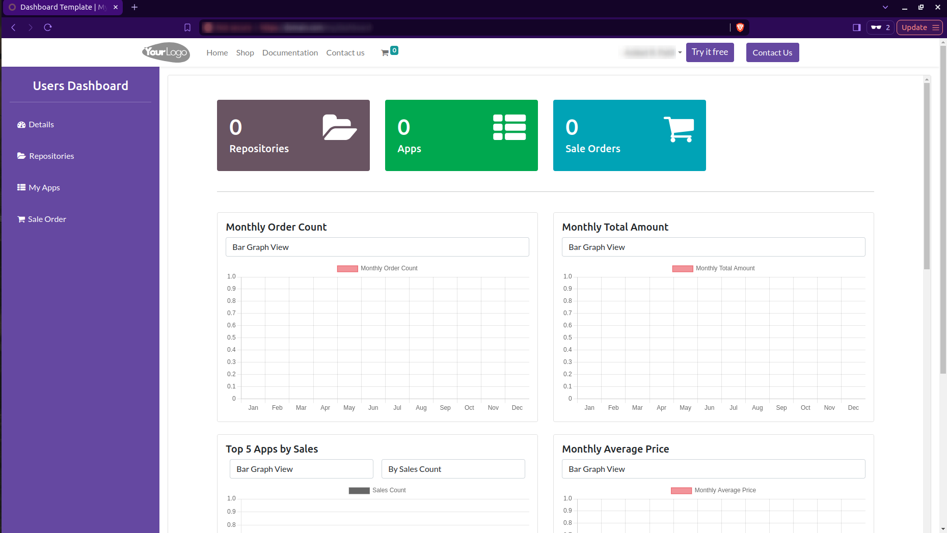 Vendor Dashboard