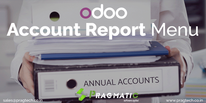 Odoo Account Report Menu